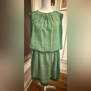 Joe Fresh Green & White Dress. Size Medium